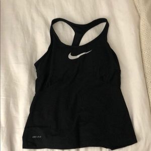 Nike black workout tank